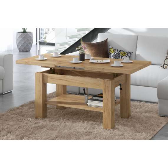 Sofabord Astoria 110-150x68 cm  - eik craft - justerbart