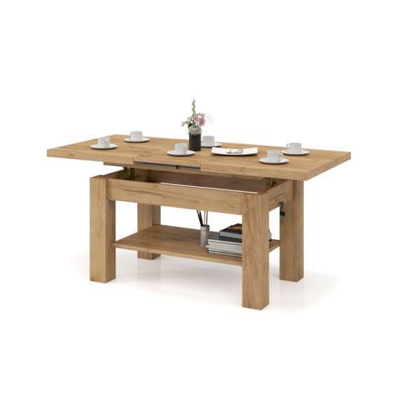 Sofabord Astoria 110-150x68 cm  - eik craft - justerbart