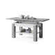 Sofabord Astoria 110-150x68 cm - betong - hvit matt - justerbart