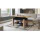 Sofabord Astoria 110-150x68 cm - eik craft - svart matt - justerbart