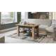 Sofabord Astoria 110-150x68 cm - eik artisan - antrasitt