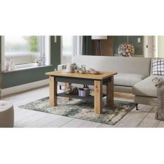 Sofabord Astoria 110-150x68 cm - eik artisan - antrasitt