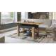 Sofabord Astoria 110-150x68 cm - eik artisan - antrasitt
