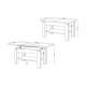 Sofabord Astoria 110-150x68 cm - eik artisan - antrasitt