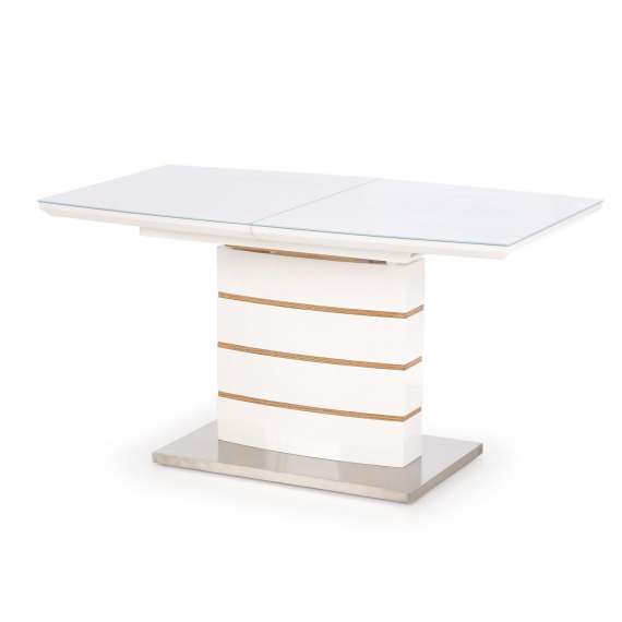 Spisebord Toronto 140-180 cm - Høyglans - Eik