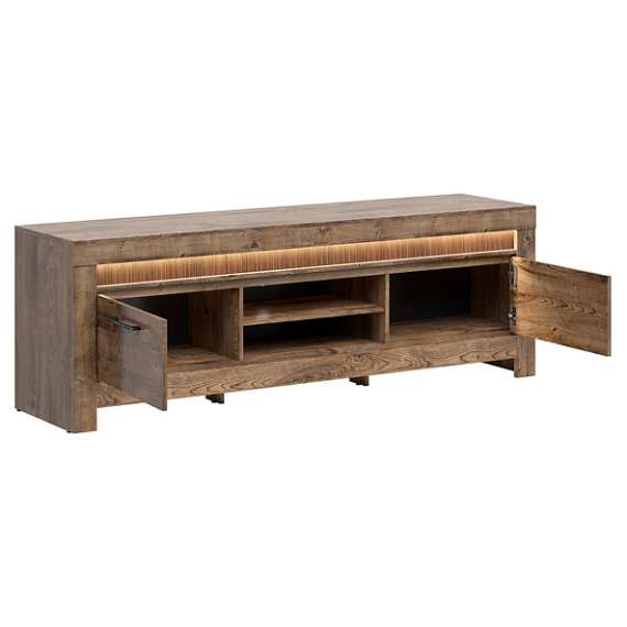 Tv-bord Torin 180 cm - Eikelook - 2 dører - Belysning