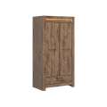 Garderobe Torin 102x200 cm - Eikelook - med belysning