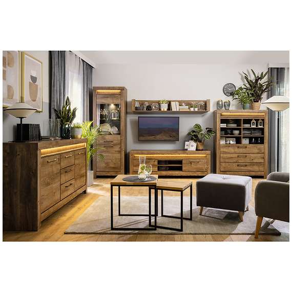 Vegghylle Torin 180 cm - Eikelook