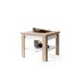 Sofabord LEO 65-130x65 cm - eik sonoma - hvit matt
