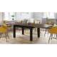 Spisebord Royal 120 - 270 cm - eik brun - svart matt ben