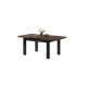 Spisebord Royal 120 - 270 cm - eik brun - svart matt ben