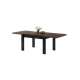 Spisebord Royal 120 - 270 cm - eik brun - svart matt ben
