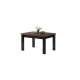 Spisebord Royal 120 - 270 cm - eik brun - svart matt ben