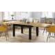Spisebord Royal 120 - 270 cm - eik craft - svart ben