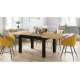 Spisebord Royal 120 - 270 cm - eik craft - svart ben