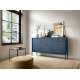 Skjenk Mono 154x83 cm - Mørk blå - 3 skuffer - 3 dører