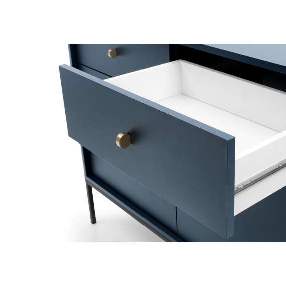 Skjenk Mono 104x83 cm - Mørk blå - 2 skuffer - 2 dører