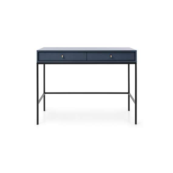 Sminkebord Mono 104x78 cm - Mørk blå - 2 skuffer