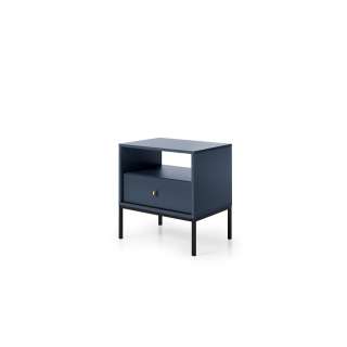 Nattbord Mono 54x46 cm - Mørk blå - 1 skuff