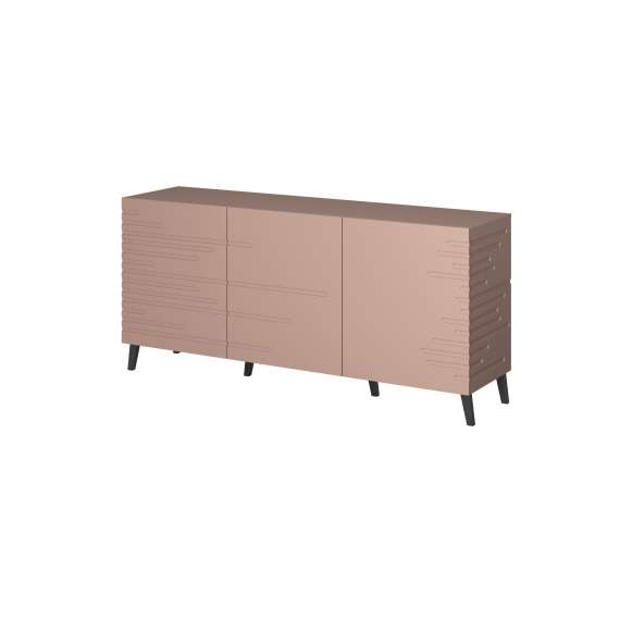 Skjenk Amanti 155x72 cm - Rosa - 3 dører