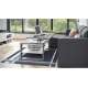 Sofabord NUO 110x65 cm - betong - hvit matt