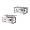 Sofabord NUO 110x65 cm - betong - hvit matt
