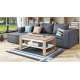 Sofabord NUO 110x65 cm - eik sonoma - hvit matt