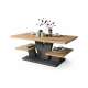 Sofabord Viva 110x45 cm - eik artisan - antrasitt