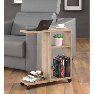 Sidebord med hjul Trasca 60 cm - Eik sonoma