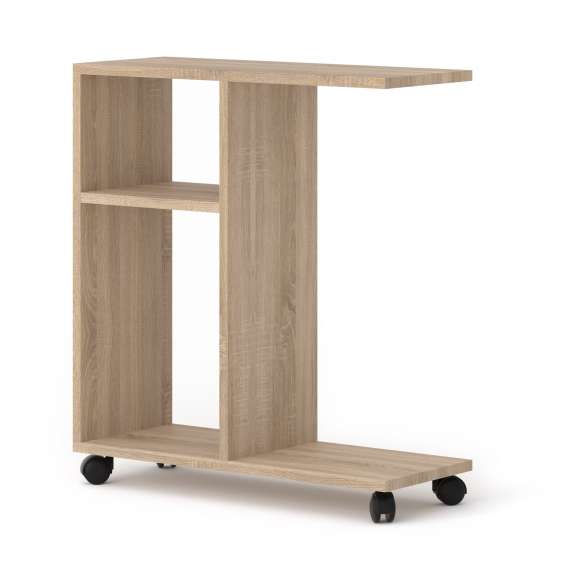 Sidebord med hjul Trasca 60 cm - Eik sonoma