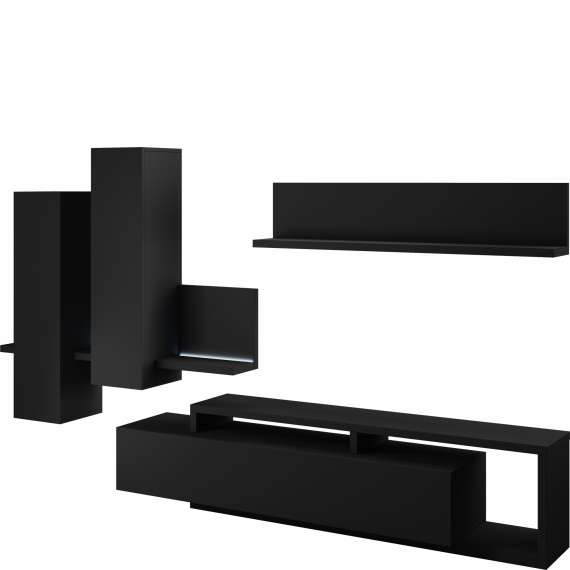 Seksjon Botta 371x200 cm - Svart matt