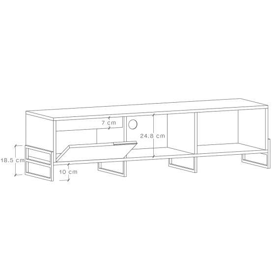 Tv-benk Enea 155/180 x 38 cm