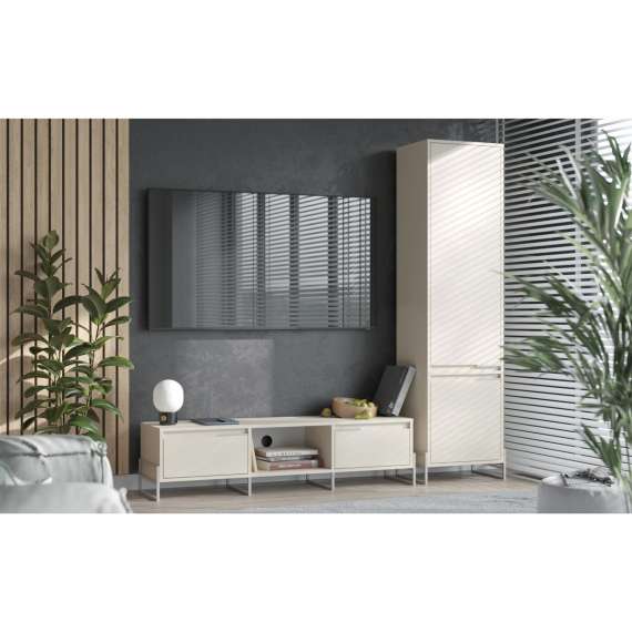 Tv-benk Enea 125/150 x 38 cm - 2 dører