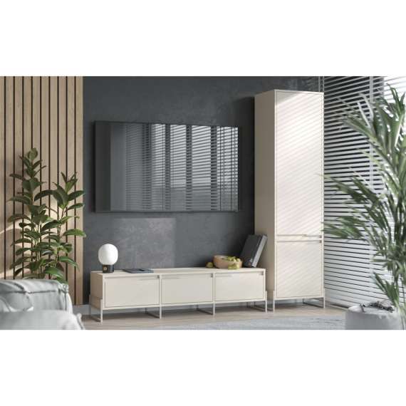 Tv-benk Enea 155/180 x 38 cm - 3 dører