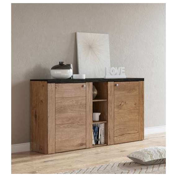 Skjenk Lerena 155x85 cm - Eik lefkas - Touchwood - 2 dører