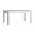 Spisebord Resi 160-235 cm - Hvit høyglans