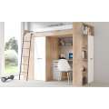 Loftseng Verano 236 cm - skrivebord/oppbevaring