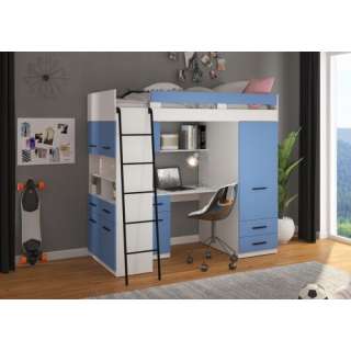 Loftseng Antre 206 cm - skrivebord/oppbevaring