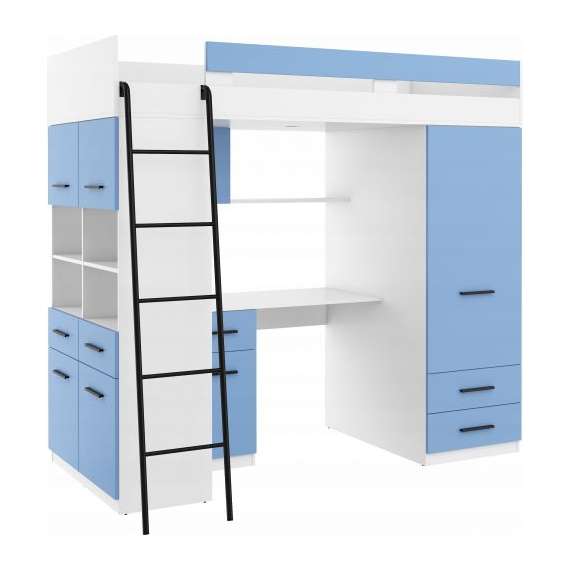 Loftseng Antre 206 cm - skrivebord/oppbevaring