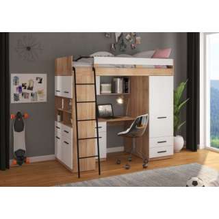 Loftseng Antre 206 cm - skrivebord/oppbevaring