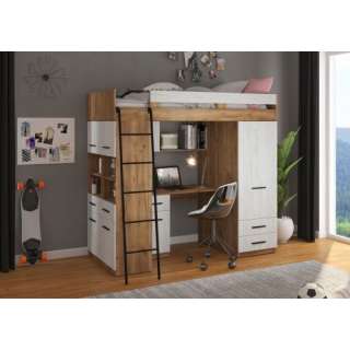 Loftseng Antre 206 cm - skrivebord/oppbevaring