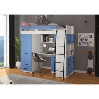 Loftseng Antre 206 cm - skrivebord/oppbevaring