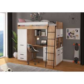 Loftseng Antre 206 cm - skrivebord/oppbevaring