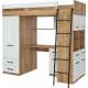 Loftseng Antre 206 cm - skrivebord/oppbevaring