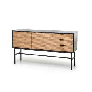 Skjenk Mantera 160x86 cm - eik artisan - 3 skuffer - 2 dører