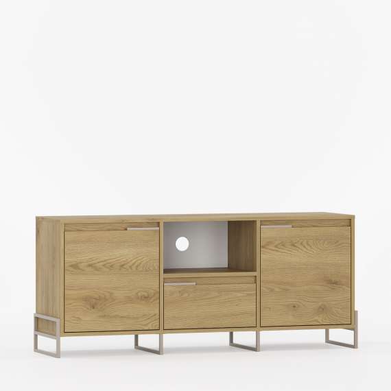 Tv-benk Inea 125-180 x 65 cm - 2 dører - 1 skuff