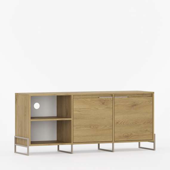 Tv-benk Inea 125-180 x 65 cm - 2 dører