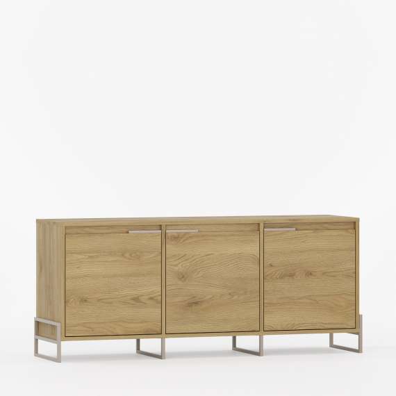 Tv-benk Inea 125-180 x 65 cm - 3 dører