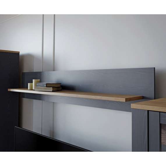 Hylle Boho 160x30 cm - Mørkblå - Eik navy