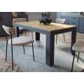 Spisebord Boho 160-207 cm - mørkblå - eik navy